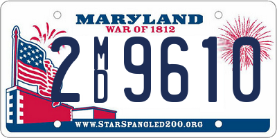 MD license plate 2MD9610