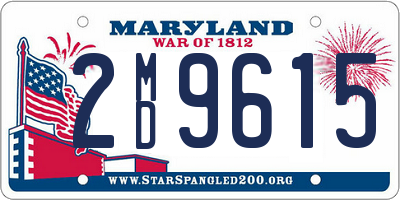 MD license plate 2MD9615