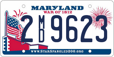 MD license plate 2MD9623