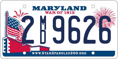 MD license plate 2MD9626