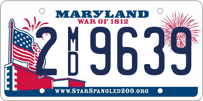 MD license plate 2MD9639