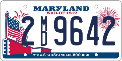 MD license plate 2MD9642