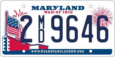 MD license plate 2MD9646