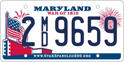 MD license plate 2MD9659