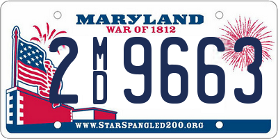 MD license plate 2MD9663