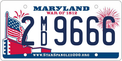 MD license plate 2MD9666