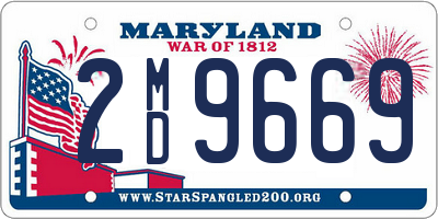 MD license plate 2MD9669