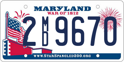 MD license plate 2MD9670