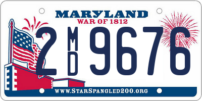 MD license plate 2MD9676