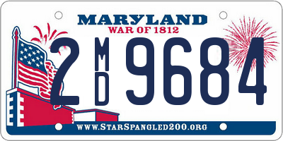 MD license plate 2MD9684