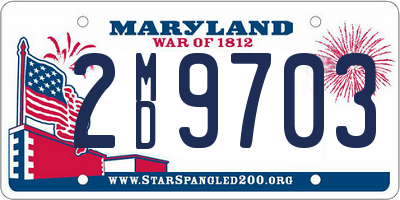 MD license plate 2MD9703