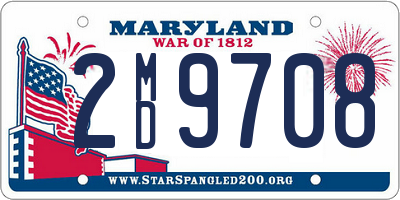 MD license plate 2MD9708