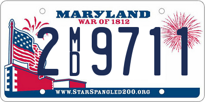 MD license plate 2MD9711