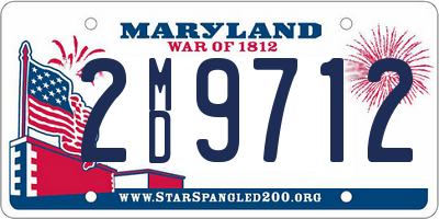 MD license plate 2MD9712