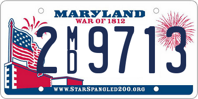 MD license plate 2MD9713