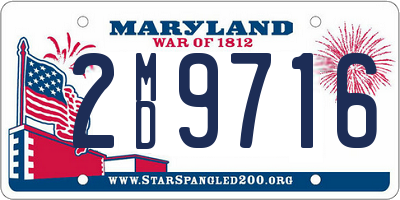 MD license plate 2MD9716