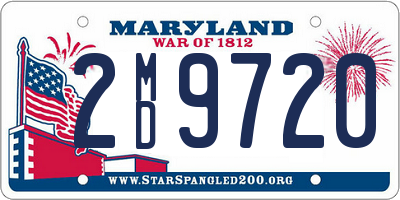 MD license plate 2MD9720