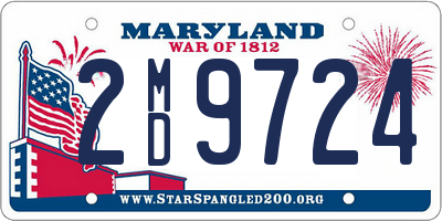 MD license plate 2MD9724