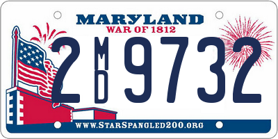 MD license plate 2MD9732