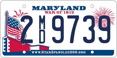 MD license plate 2MD9739