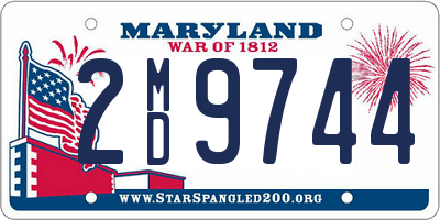 MD license plate 2MD9744