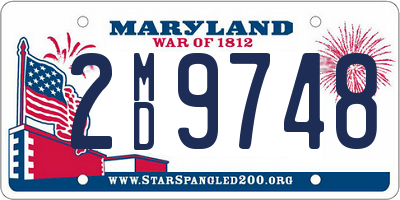 MD license plate 2MD9748