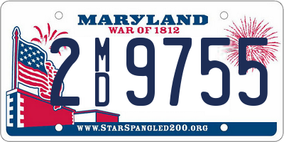 MD license plate 2MD9755