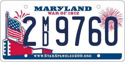 MD license plate 2MD9760