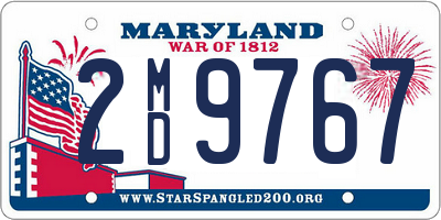 MD license plate 2MD9767