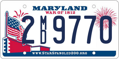 MD license plate 2MD9770