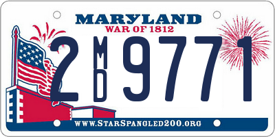 MD license plate 2MD9771