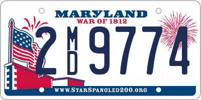 MD license plate 2MD9774