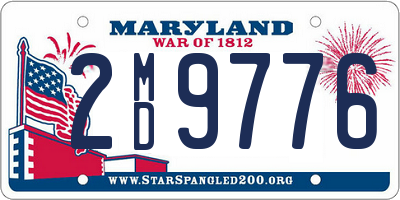 MD license plate 2MD9776