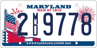 MD license plate 2MD9778