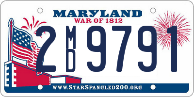 MD license plate 2MD9791