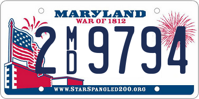 MD license plate 2MD9794