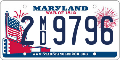 MD license plate 2MD9796