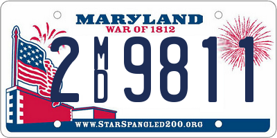 MD license plate 2MD9811