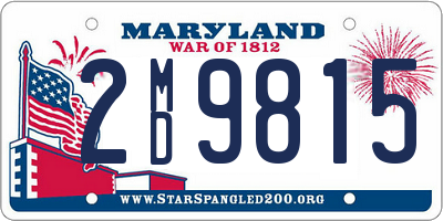 MD license plate 2MD9815