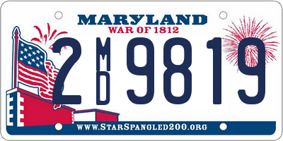 MD license plate 2MD9819