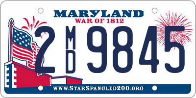 MD license plate 2MD9845