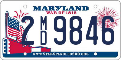 MD license plate 2MD9846