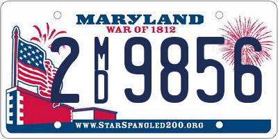 MD license plate 2MD9856