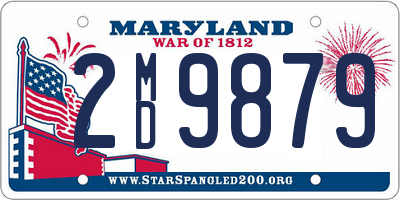 MD license plate 2MD9879