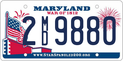 MD license plate 2MD9880