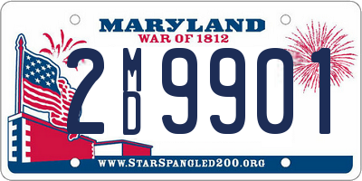 MD license plate 2MD9901