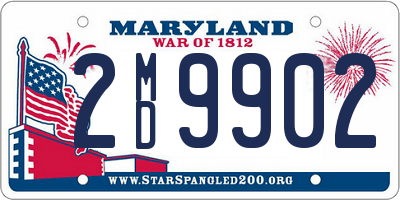 MD license plate 2MD9902