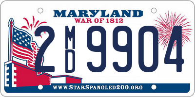 MD license plate 2MD9904