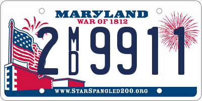 MD license plate 2MD9911