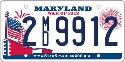 MD license plate 2MD9912